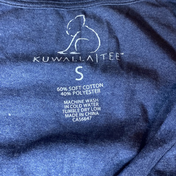Three Kuwalla Tee women’s v-neck t-shirts navy/dark blue/light blue size small - Picture 7 of 10